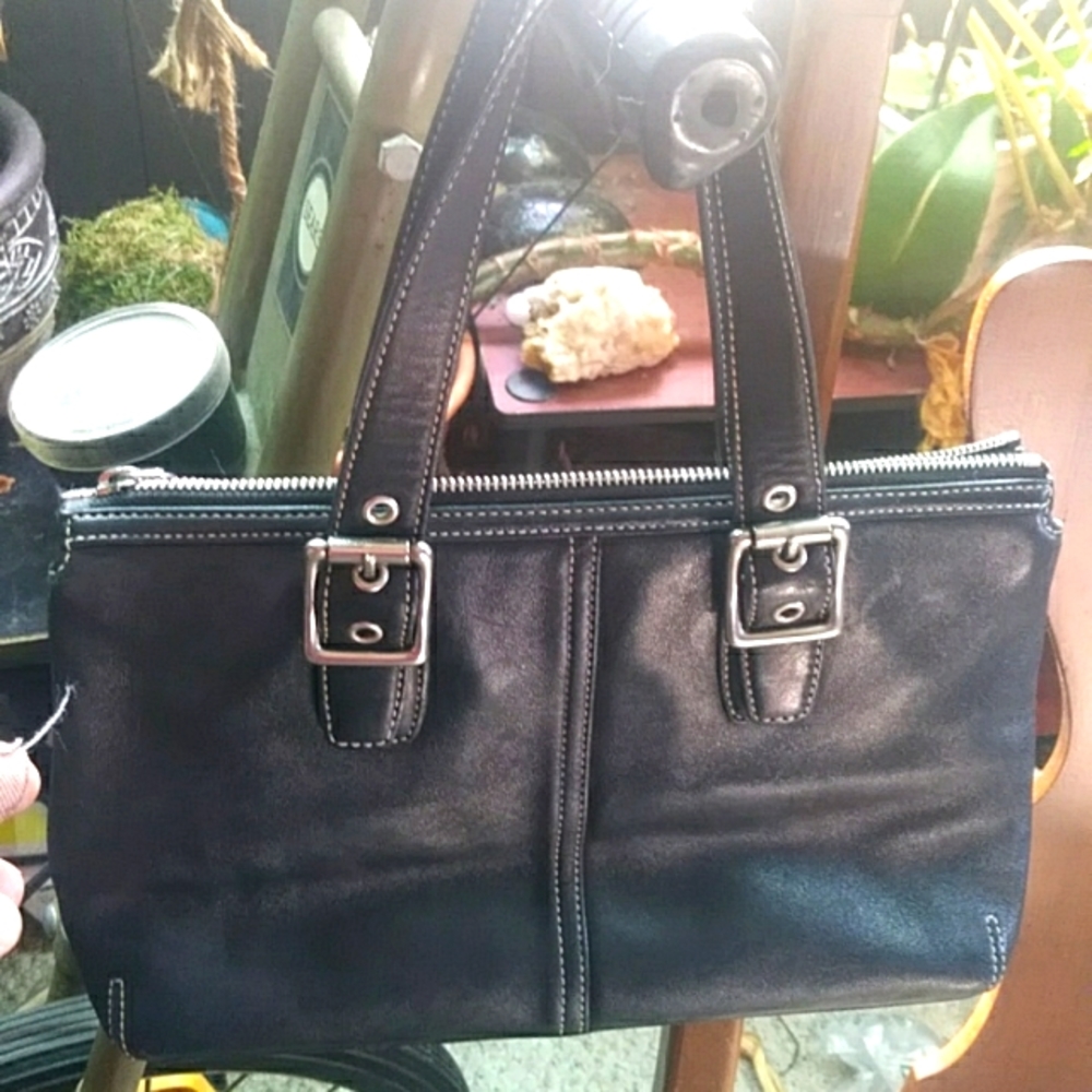 Black coach purse